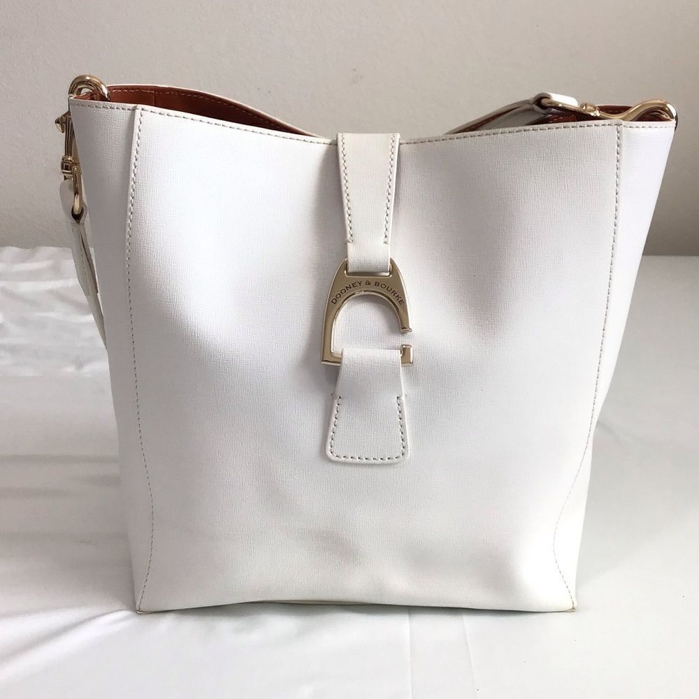DOONEY & BOURKE White Leather Ashby Shoulder Bag - Picture 3 of 14